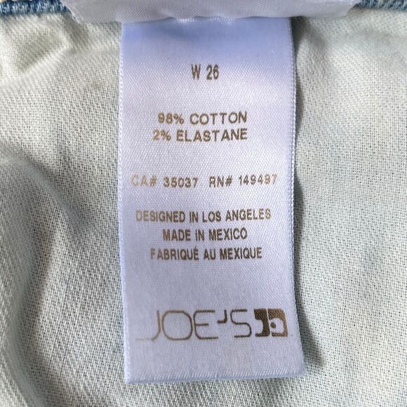 Joe's Jeans The Lara Women's Size 26 Blue Wayfarer Mid Rise Cigarette Crop Flaws - Picture 8 of 16